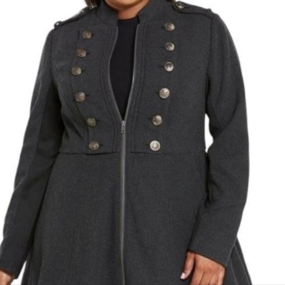 Torrid Military style coat size 3x New